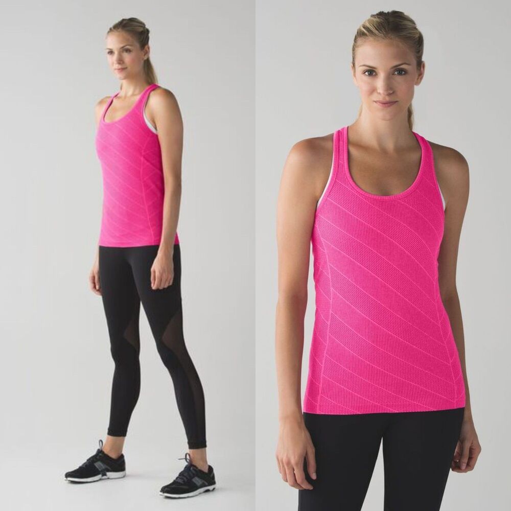 Lululemon RacerbackSwiftly Tech Racerback Candy Cane HEATHERED JEWELL Gym Train